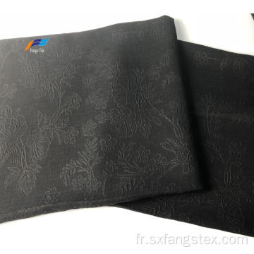 Tissu Abaya 100% polyester en lin britannique en relief 3D
